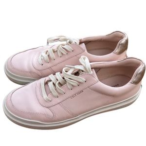 Pre-ownned Blush Pink Cole Haan Grand Series Leather Sneakers